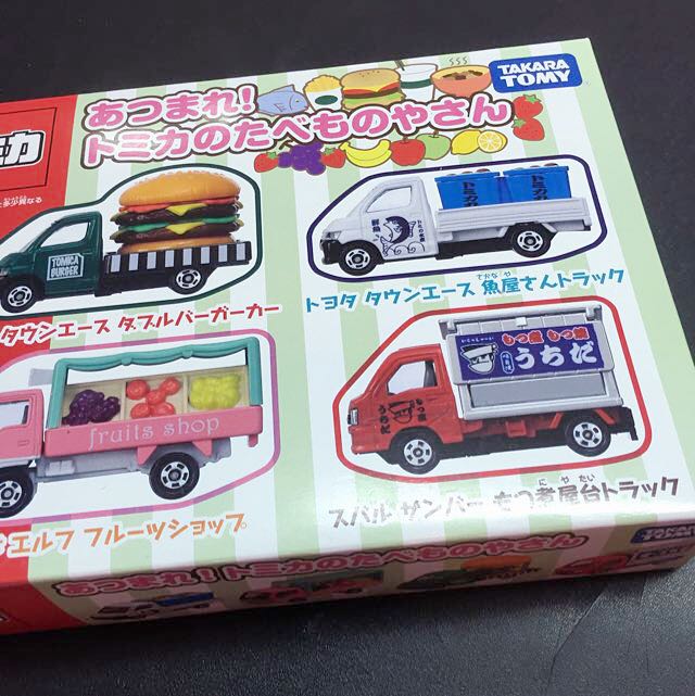 Tomica Tomy 漢堡 水果 魚 拉麵屋台車 玩具在旋轉拍賣