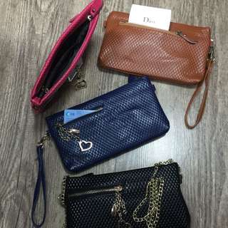 PU leather Wristlet