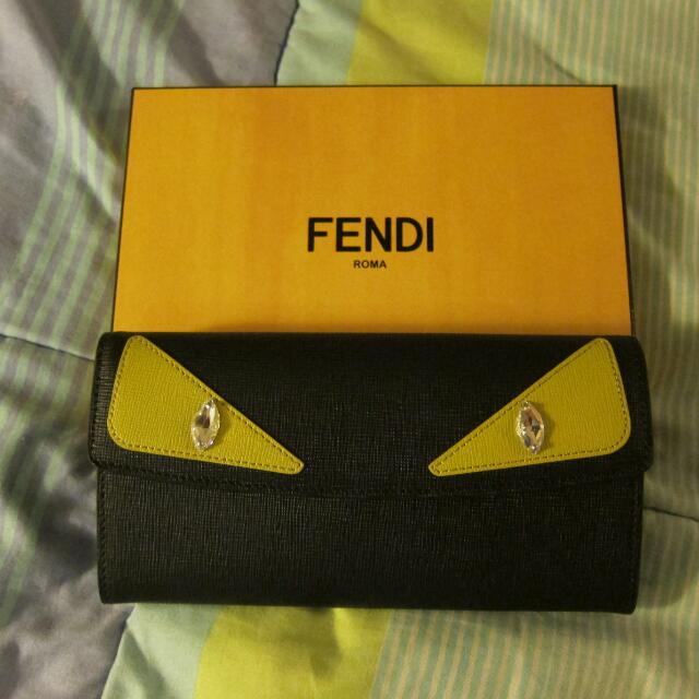fendi wallet monster eyes