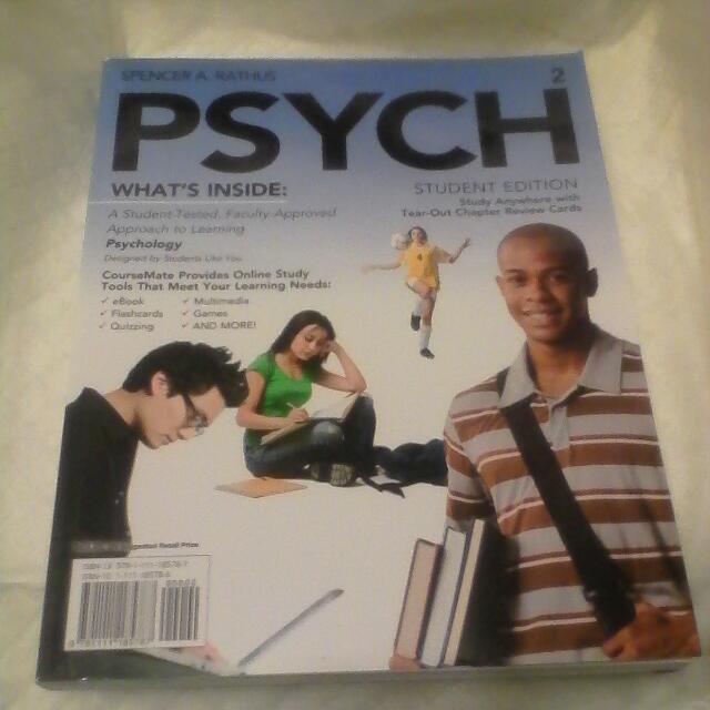 Psych Spencer A Rathus Student Edition Books Stationery
