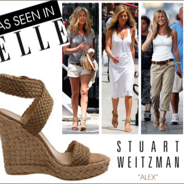 Stuart weitzman alex 2024 crochet wedge espadrilles