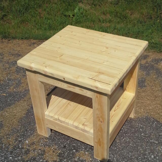 Unique Solid Handmade White Pine End Tables With 2 Shelves Unique Solid Handmade White Pine End Tables With 2 Shelves Furniture On Carou