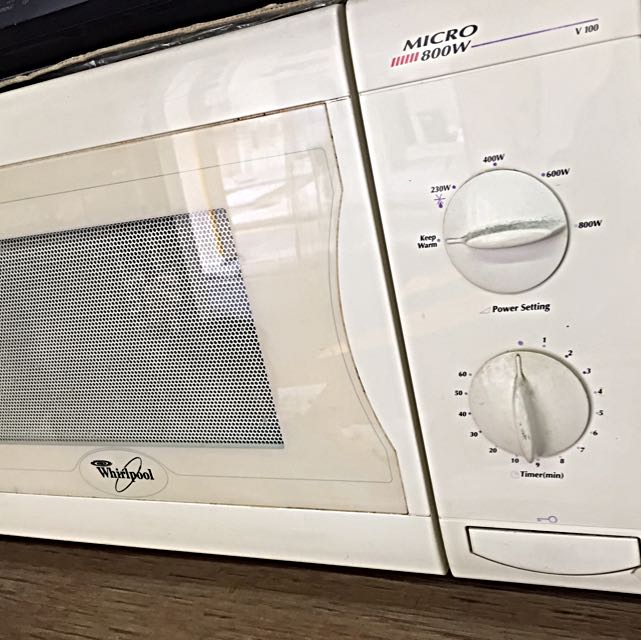 Whirlpool Microwave Oven V100 800 Watts White Working Well