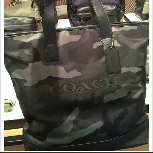 Coach Camouflage Tote Bag, Luxury, Bags & Wallets on Carousell