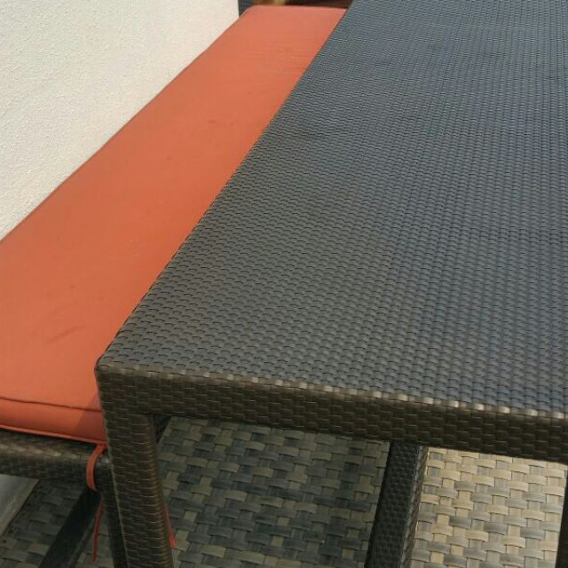 Dedon Outdoor Dining Set, Furniture & Home Living, Outdoor Furniture on