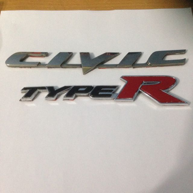 Original Honda Civic Type R badge Emblem Logo, Cars on Carousell