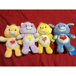 Care Bear In Yellow , Purple , Blue And Peach