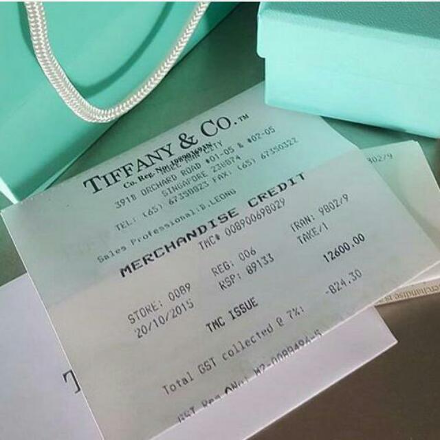 tiffany and co voucher
