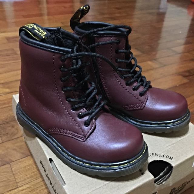 Dr Martens Brooklee Cherry Red Rouge Child