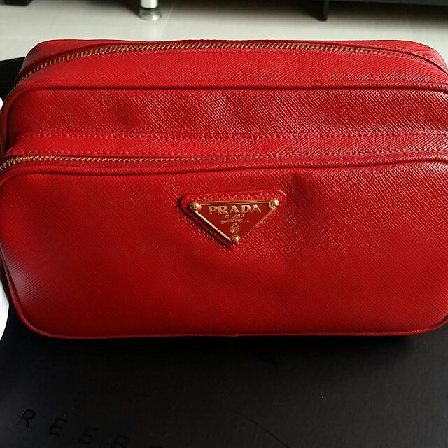 Prada Saffiano Lux Camera Bag