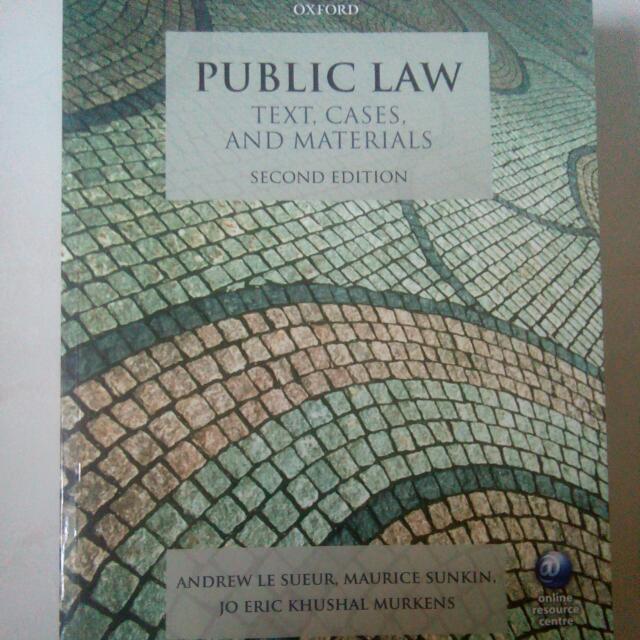Reduced Public Law Text Cases And Materials Uol Textbook