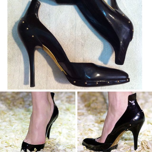 black patent leather pumps 2 inch heels
