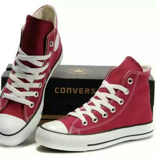 converse red maroon