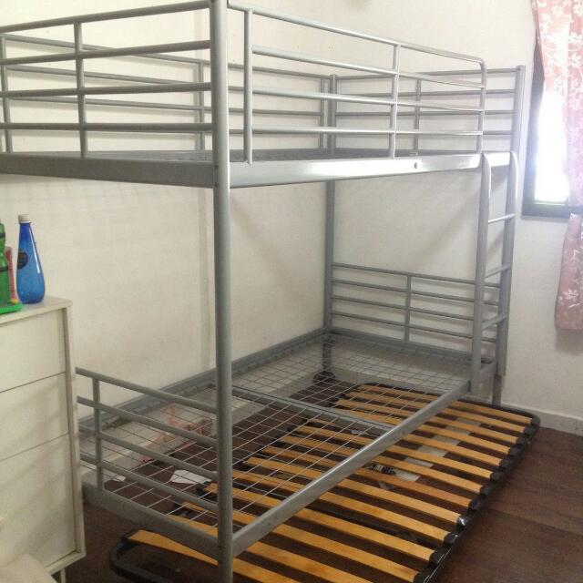 2 Sets Of IKEA Metal Bunk Bed For Sale, Furniture & Home Living, Furniture, Bed Frames