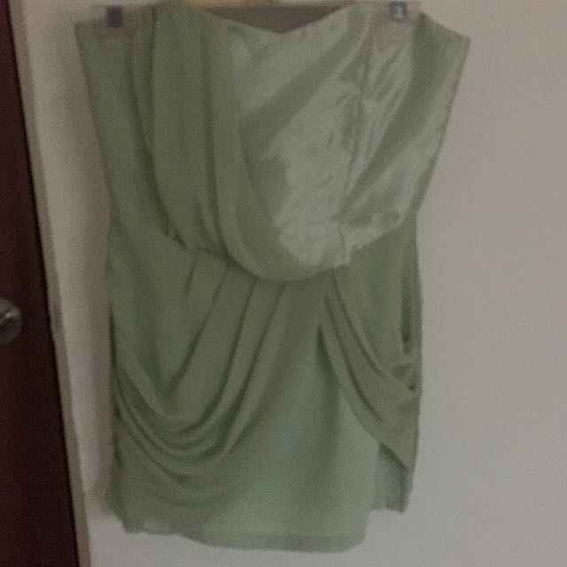 Mint Tube Dress, Women's Fashion, Dresses & Sets, Dresses on Carousell