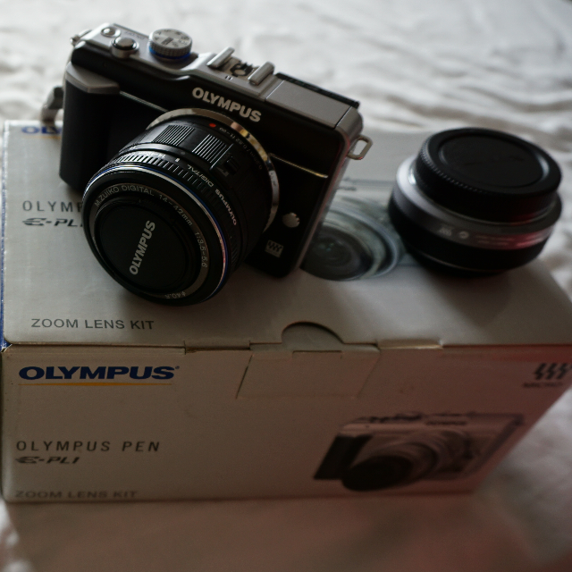 Olympus Epl 1 With Stock Lens And Panasonic Lumix G mm F 1 7 Asph Lens Photography On Carousell