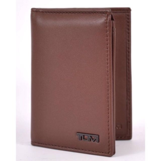 Tumi Delta Trifold ID Leather Wallet Brown Men s Fashion Watches