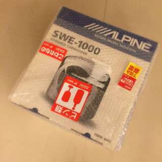 ALPINE SWE-1000 主動式重低音