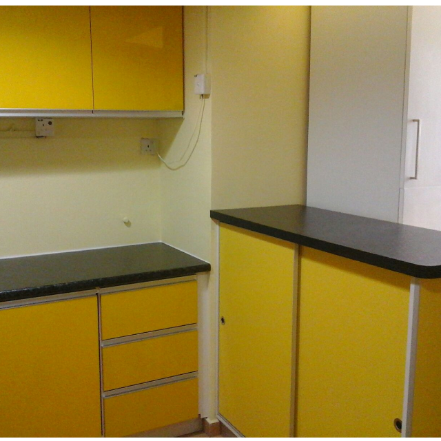 Kabinet Dapur Formica Kuning Kitchen Liances On Carou