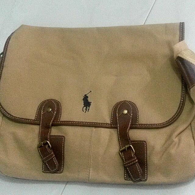 Ralph lauren best sale canvas messenger bag