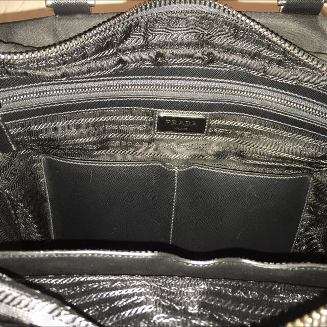 Prada Black Nylon Briefcase VA0871