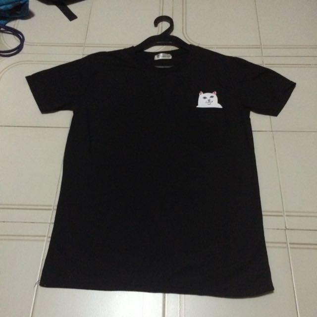 Instock Ripndip Inspired Cat Middle Finger Pocket Tee Shirt