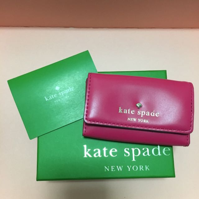 Kate Spade Business Card Holder In Ringwald Pink, Women's Fashion, Bags &  Wallets, Wallets & Card Holders on Carousell