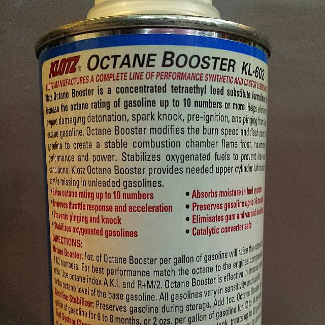 Klotz Octane Booster, Car Accessories on Carousell