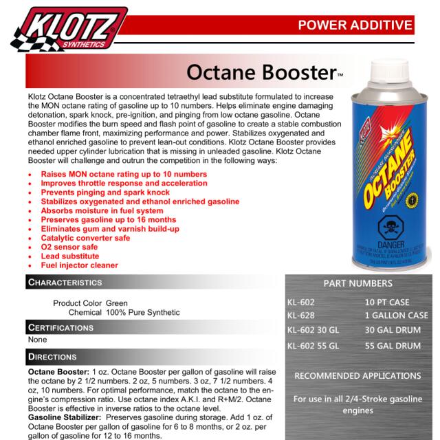 Klotz Octane Booster, Car Accessories on Carousell