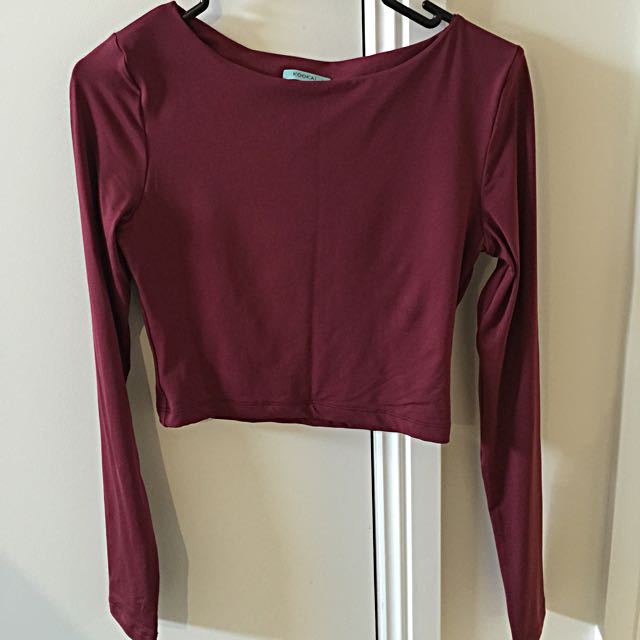 KOOKAI CROP LONG SLEEVE TOP, Women's 