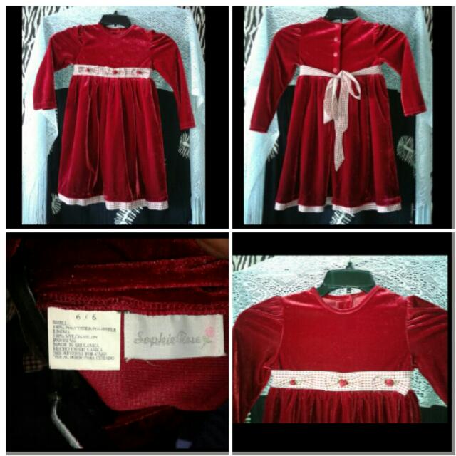 LITTLE GIRLS HOLIDAY DRESS SIZE 6