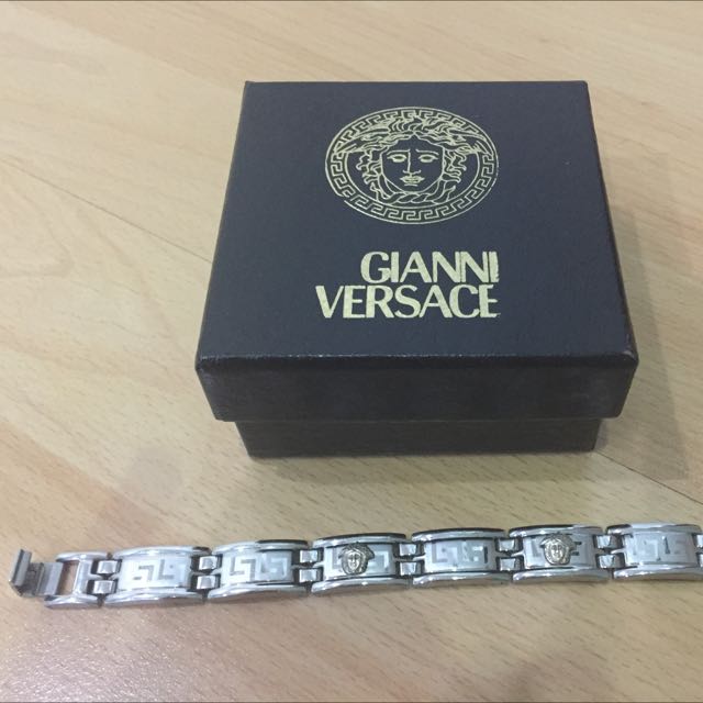 versace stainless steel bracelet