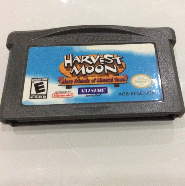 Reserved Authentic Nintendo Gpa Cartridge Harvest Moon More Friends Of Mineral Town Hobbies Toys Toys Games On Carousell