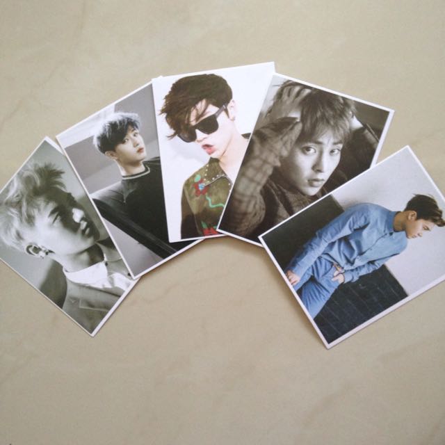 EXO Postcards, Hobbies & Toys, Memorabilia & Collectibles, K-Wave On ...