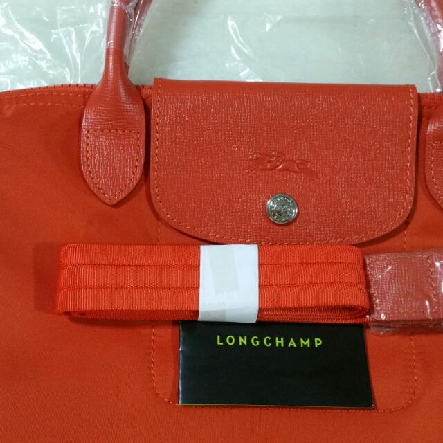 Longchamp Le Pliage Neo Crossbody Handbag in Clementine