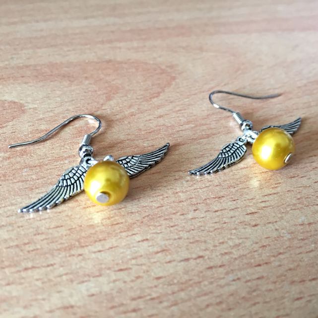 Golden hotsell snitch earrings
