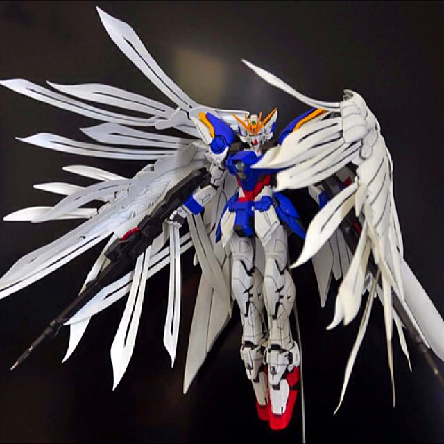 Mg Gundam Wing 0 Custom Angel Wing Accessories Toys Games On Carousell