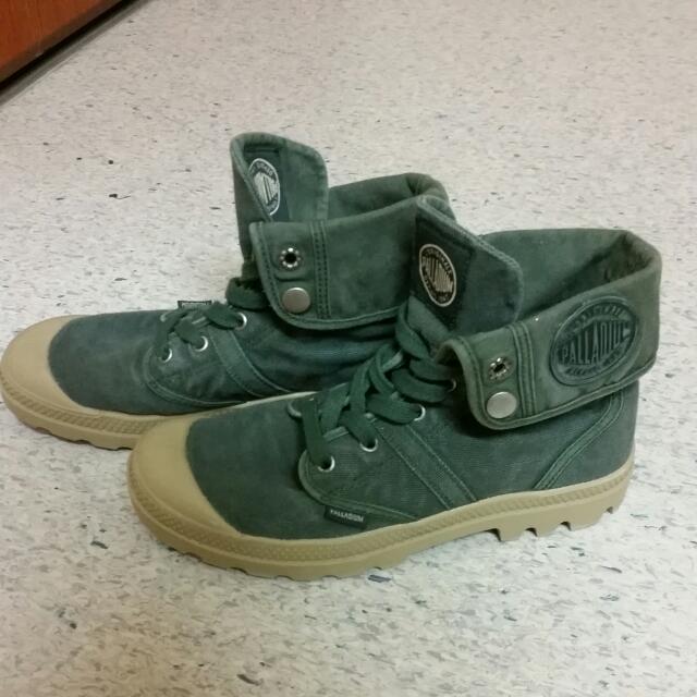 palladium boots military green