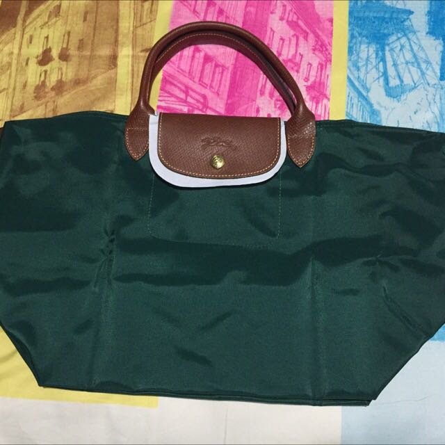 Reserved Bn Authentic Longchamp Le Pliage Medium Cedar Green Luxury On Carousell