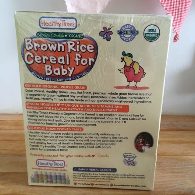 Healthy times organic whole grain baby cereal online