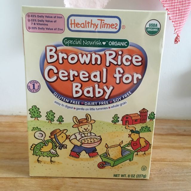 Healthy times organic whole grain sales baby cereal