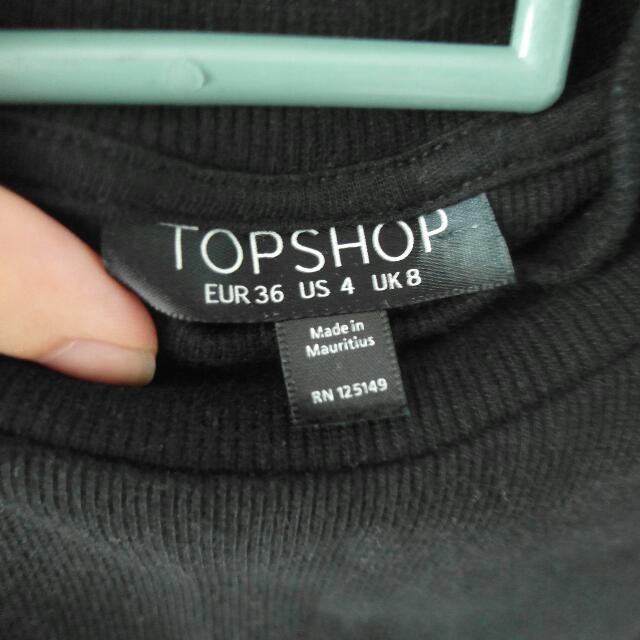 Topshop black clearance turtleneck