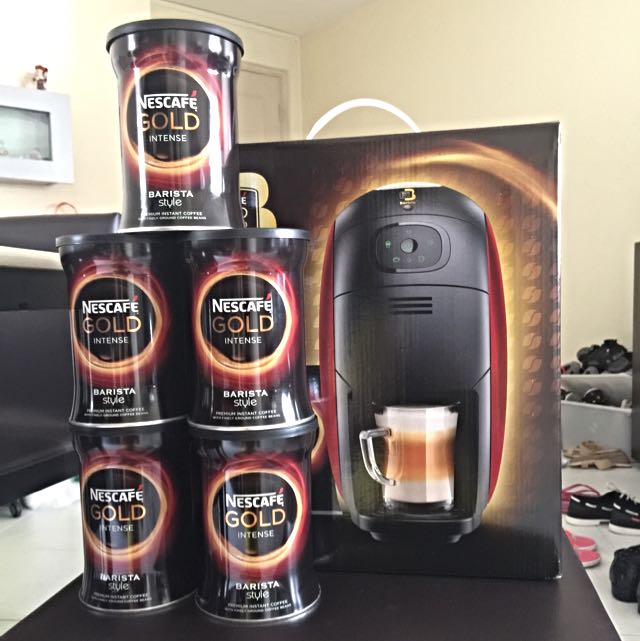 Brand New Nescafe Gold Blend Barista Red Coffee Machine And Gold Intense Coffee Powder For Sale Home Appliances On Carousell Instant coffee is how most of us get our daily fix. sgd