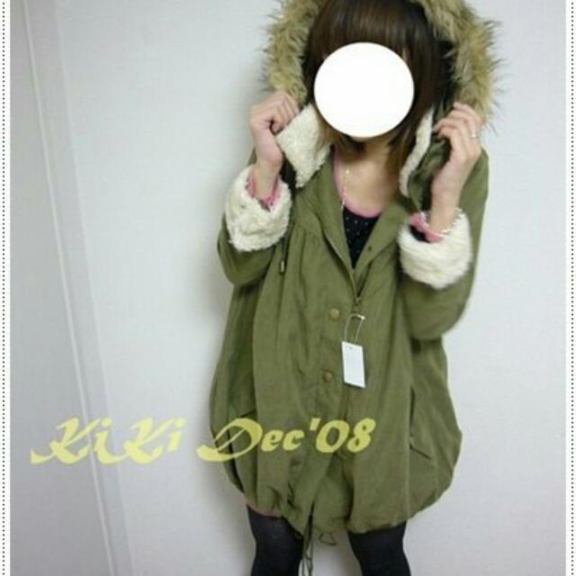 Abc Une Face砰砰軍裝外套 Abc南瓜軍外 軍綠 Women S Fashion On