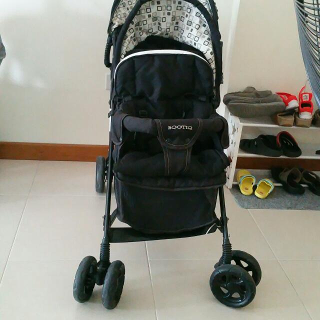 Bootiq Duex Tandem Twin Double Stroller Pram Babies Kids Going