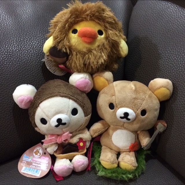 Original SanX Umeda 5th Anniversary Rilakkuma Korilakkuma Kiiroitori Plush, Hobbies & Toys