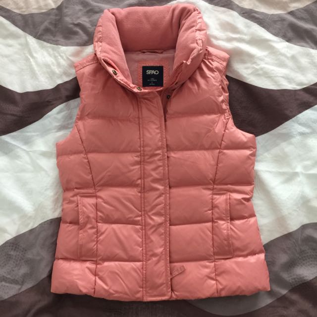 Down feather vest top
