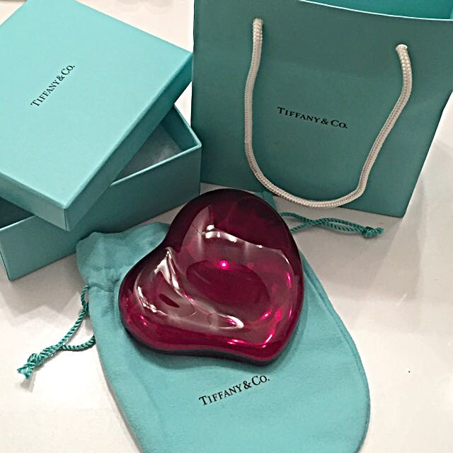 tiffany blue heart paperweight