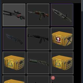 Csgo Huntsman Blue Steel Ft And M9 Bayonet Ft.