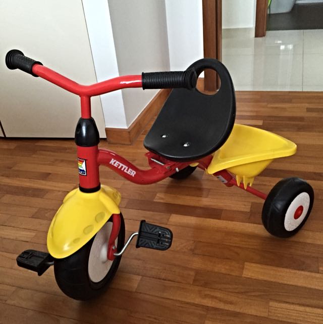 kettler tricycle with push handle